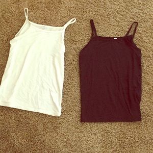 Two soft, thin camisoles